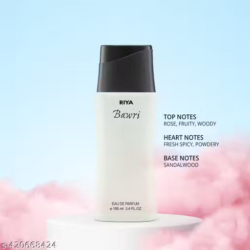 Riya Bawri Eau De Parfum For Women | Floral Fruity Mild Fragrance | Long Lasting Crazy Breezy Scent | Deo Perfume Body Spray -100ml